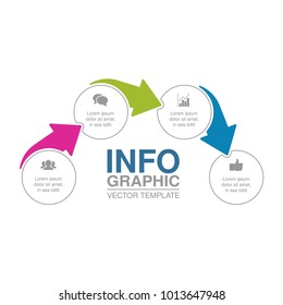 Vector infographic template for diagram, graph, presentation, chart, business concept with 4 options.
