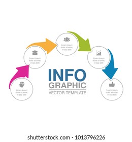 Vector infographic template for diagram, graph, presentation, chart, business concept with 5 options.