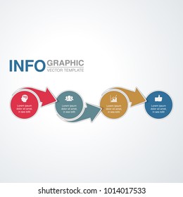 Vector infographic template for diagram, graph, presentation, chart, business concept with 4 options.