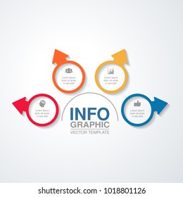 Vector infographic template for diagram, graph, presentation, chart, business concept with 4 options.