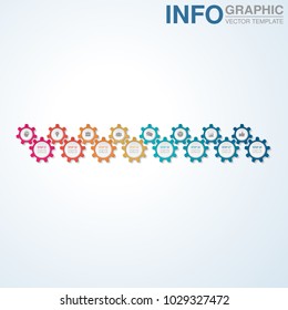 Vector infographic template for diagram, graph, presentation, chart, business concept with 8 options.