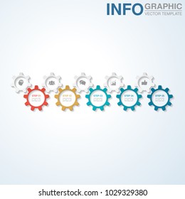 Vector infographic template for diagram, graph, presentation, chart, business concept with 5 options.