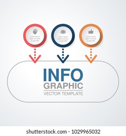 Vector infographic template for diagram, graph, presentation, chart, business concept with 3 options.