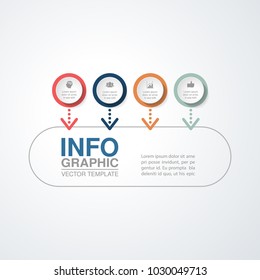 Vector infographic template for diagram, graph, presentation, chart, business concept with 4 options.