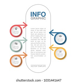 Vector infographic template for diagram, graph, presentation, chart, business concept with 5 options.