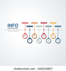 Vector infographic template for diagram, graph, presentation, chart, business concept with 8 options.