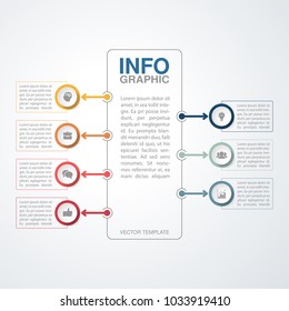 Vector infographic template for diagram, graph, presentation, chart, business concept with 2 options.