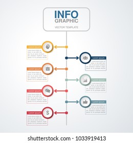 Vector infographic template for diagram, graph, presentation, chart, business concept with 7 options.