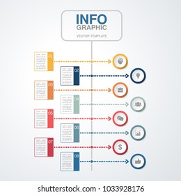 Vector infographic template for diagram, graph, presentation, chart, business concept with 8 options.