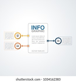 Vector infographic template for diagram, graph, presentation, chart, business concept with 3 options.