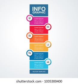 Vector infographic template for diagram, graph, presentation, chart, business concept with 6 options.