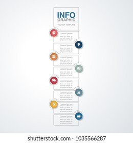 Vector infographic template for diagram, graph, presentation, chart, business concept with 8 options.