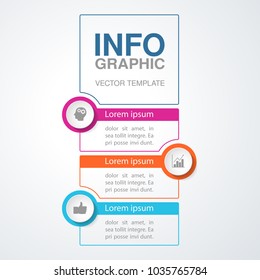 Vector infographic template for diagram, graph, presentation, chart, business concept with 3 options.