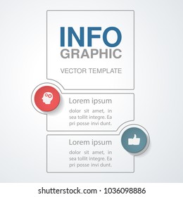 Vector infographic template for diagram, graph, presentation, chart, business concept with 2 options.
