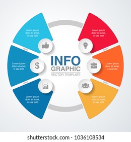 Vector infographic template for diagram, graph, presentation, chart, business concept with 5 options.