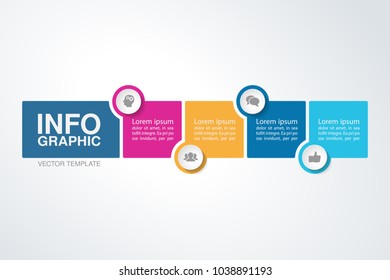 Vector infographic template for diagram, graph, presentation, chart, business concept with 4 options.