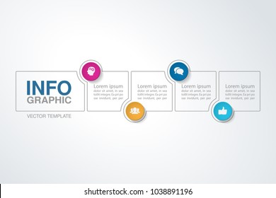 Vector infographic template for diagram, graph, presentation, chart, business concept with 4 options.
