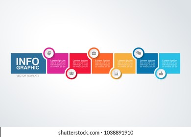 Vector infographic template for diagram, graph, presentation, chart, business concept with 6 options.