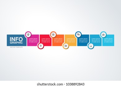 Vector infographic template for diagram, graph, presentation, chart, business concept with 7 options.
