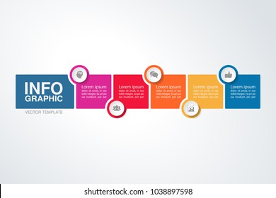Vector infographic template for diagram, graph, presentation, chart, business concept with 5 options.