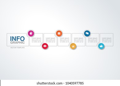 Vector infographic template for diagram, graph, presentation, chart, business concept with 6 options.