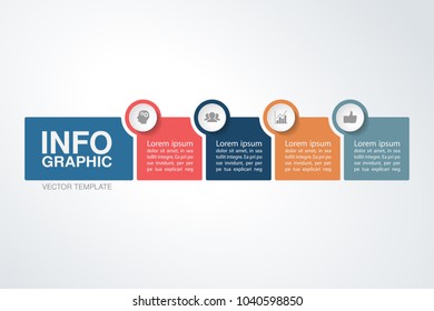 Vector infographic template for diagram, graph, presentation, chart, business concept with 4 options.