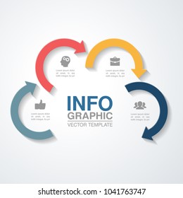 Vector infographic template for diagram, graph, presentation, chart, business concept with 4 options.
