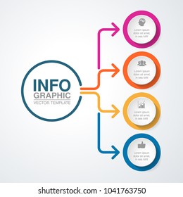 Vector infographic template for diagram, graph, presentation, chart, business concept with 5 options.