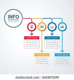 Vector infographic template for diagram, graph, presentation, chart, business concept with 4 options.