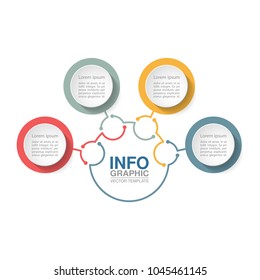 Vector infographic template for diagram, graph, presentation, chart, business concept with 5 options.