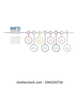 Vector infographic template for diagram, graph, presentation, chart, business concept with 8 options.