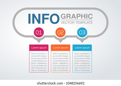 Vector infographic template for diagram, graph, presentation, chart, business concept with 3 options.