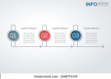 Vector infographic template for diagram, graph, presentation, chart, business concept with 3 options.
