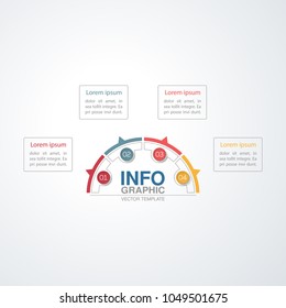 Vector infographic template for diagram, graph, presentation, chart, business concept with 4 options.