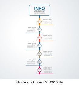 Vector infographic template for diagram, graph, presentation, chart, business concept with 7 options.