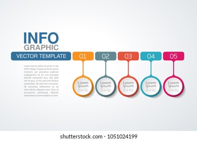 Vector infographic template for diagram, graph, presentation, chart, business concept with 5 options.