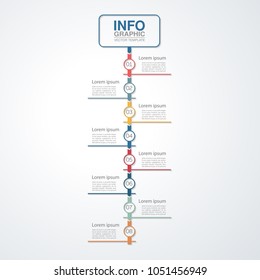 Vector infographic template for diagram, graph, presentation, chart, business concept with 8 options.