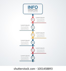 Vector infographic template for diagram, graph, presentation, chart, business concept with 6 options.