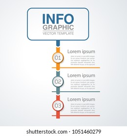 Vector infographic template for diagram, graph, presentation, chart, business concept with 3 options.