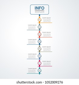 Plantilla de infografía de Vector para diagrama, gráfico, presentación, gráfico, concepto de negocio con 8 opciones.