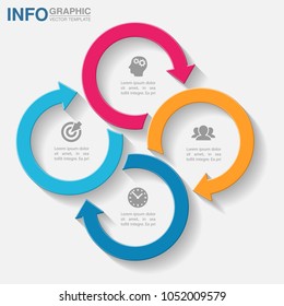 Vector infographic template for diagram, graph, presentation, chart, business concept with 4 options.