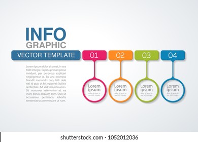 Vector infographic template for diagram, graph, presentation, chart, business concept with 4 options.