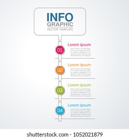 Vector infographic template for diagram, graph, presentation, chart, business concept with 4 options.