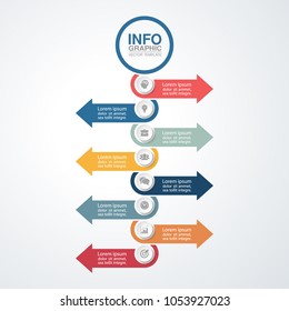 Vector infographic template for diagram, graph, presentation, chart, business concept with 8 options.
