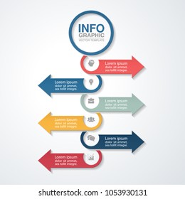 Vector infographic template for diagram, graph, presentation, chart, business concept with 6 options.