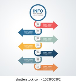 Vector infographic template for diagram, graph, presentation, chart, business concept with 7 options.