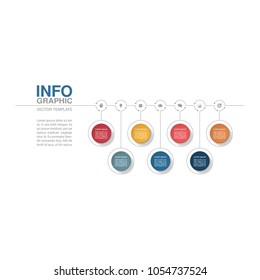 Vector infographic template for diagram, graph, presentation, chart, business concept with 7 options.