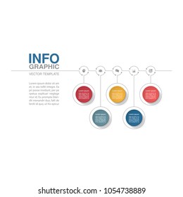 Vector infographic template for diagram, graph, presentation, chart, business concept with 5 options.