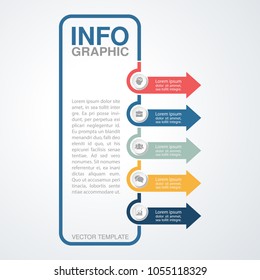 Vector infographic template for diagram, graph, presentation, chart, business concept with 5 options.