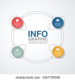 Vector infographic template for diagram, graph, presentation, chart, business concept with 4 options.